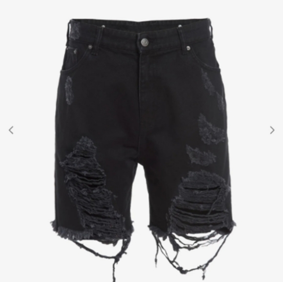 NWT Revolve SER.O.YA JACK DISTRESSED VINTAGE STRAIGHT SHORTS - Picture 4 of 7